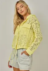 Cindy Crochet Lace Hoodie Jacket