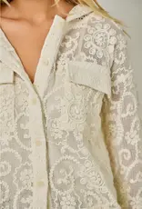 Cindy Crochet Lace Hoodie Jacket