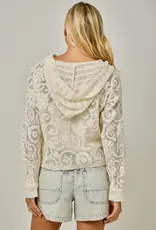 Cindy Crochet Lace Hoodie Jacket