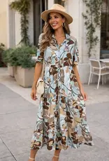 Floral Tiered Maxi Dress