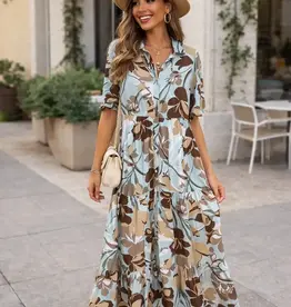 Floral Tiered Maxi Dress