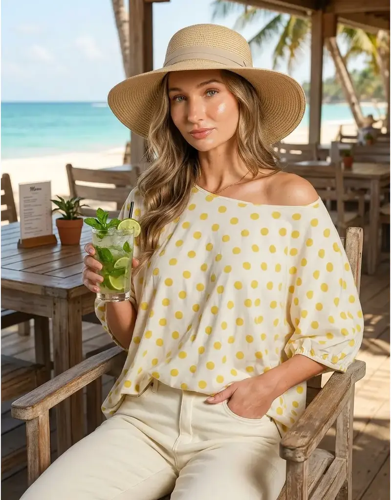 Polka Dot Print Chic & Flowy Top