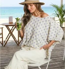 Polka Dot Print Chic & Flowy Top