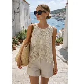 Sequin Crochet Tank