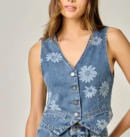 Daisy Printed Vest