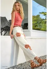 Farrah Floral Denim Barrel Jean