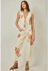 Farrah Floral Denim Barrel Jean