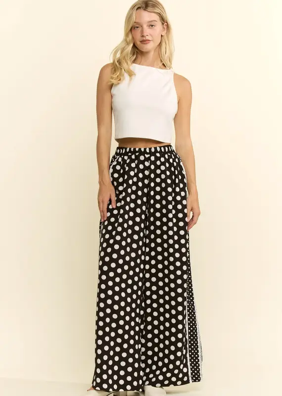 Dinah PolkaDot With Side Panel Pant