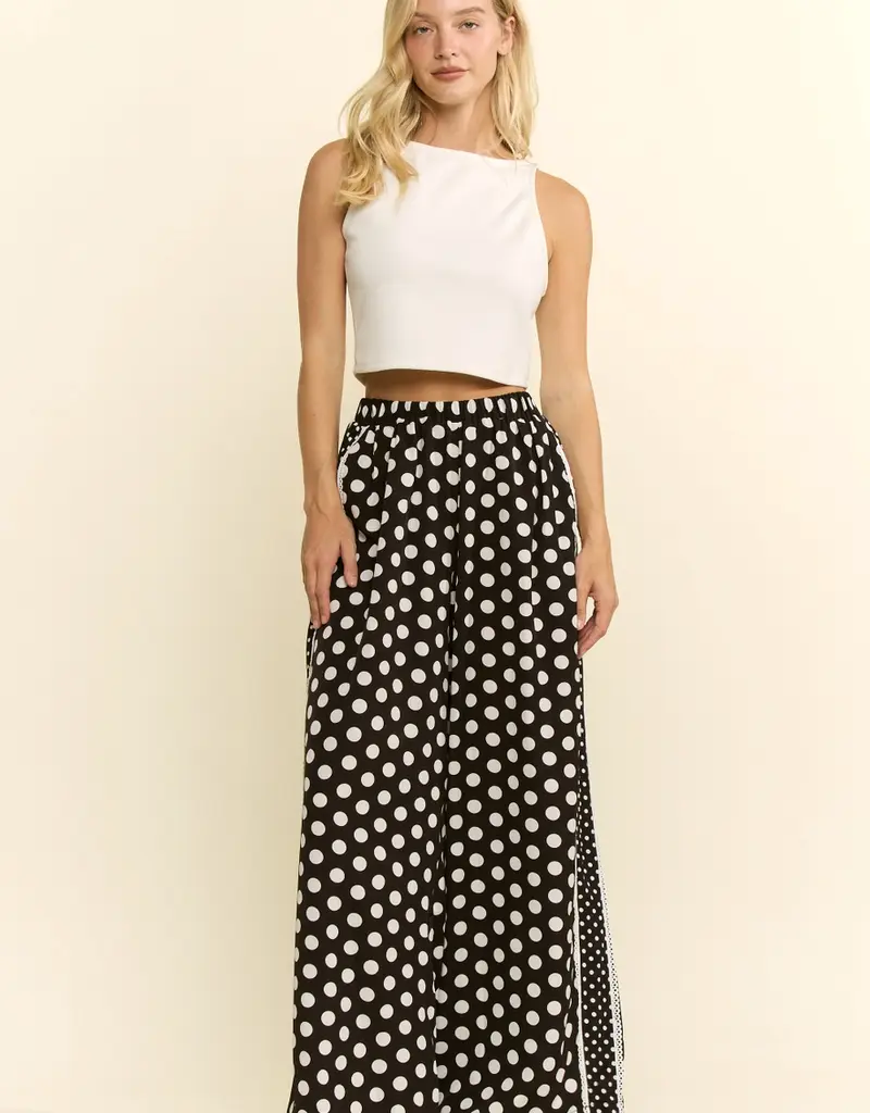 Dinah PolkaDot With Side Panel Pant