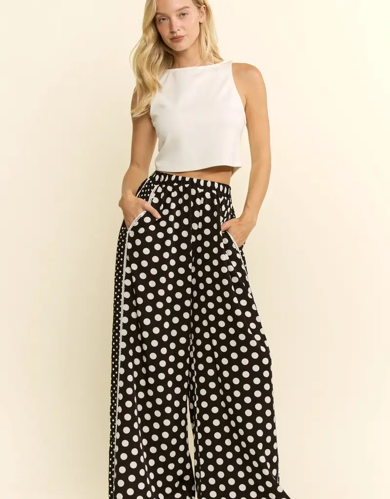 Dinah PolkaDot With Side Panel Pant