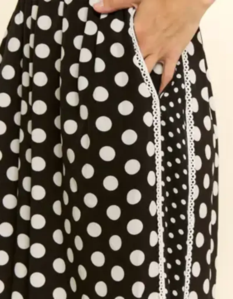 Dinah PolkaDot With Side Panel Pant