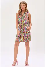 Brielle Geometric Boho Print Dress