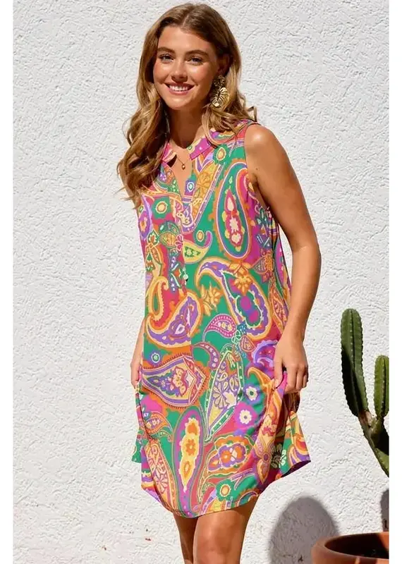 Mandy Mandarin Collar Dress