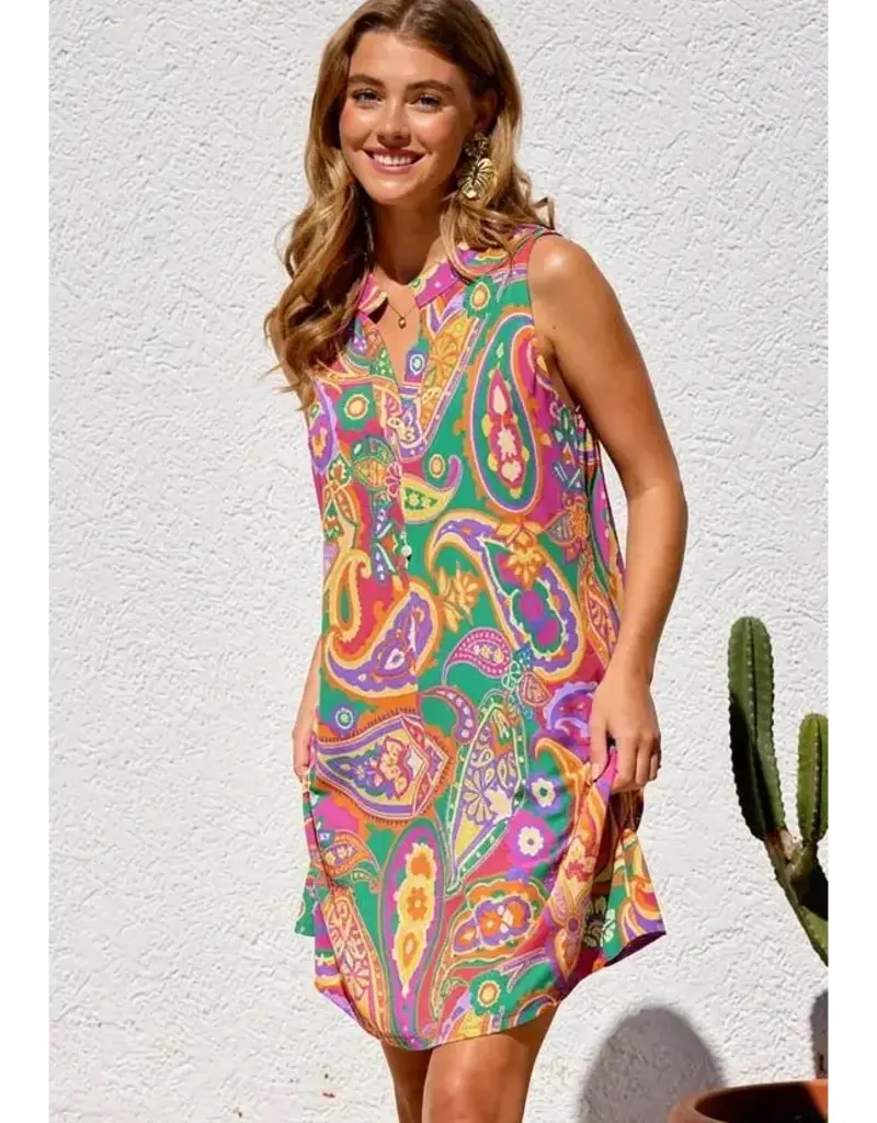 Mandy Mandarin Collar Dress