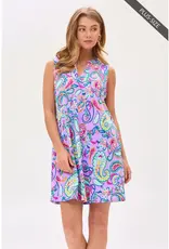 Polly Paisly Sleeveless Dress