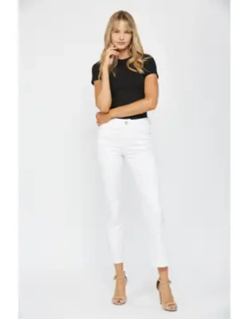 Ankle Straight Mid-Rise Jean