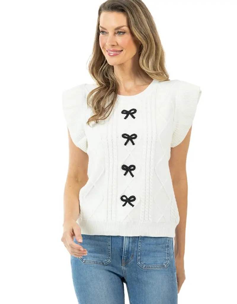 Bonnie Bow Detail Knit Top