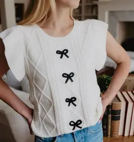 Bonnie Bow Detail Knit Top