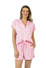 Laura Half Zip Lounge Short Set