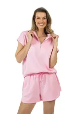 Laura Half Zip Lounge Short Set