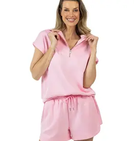 Laura Half Zip Lounge Short Set