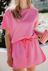 Carla Contrast Cute Matching Skort Set