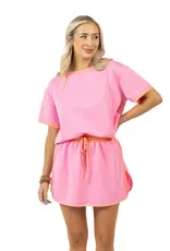 Carla Contrast Cute Matching Skort Set