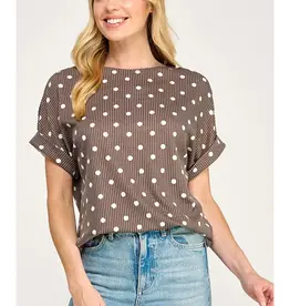 Polly Polka Dot Pattern Top