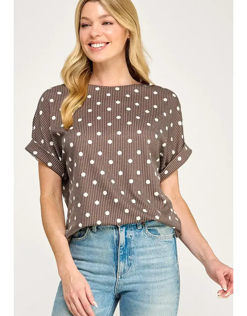 Polly Polka Dot Pattern Top