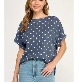 Polly Polka Dot Pattern Top