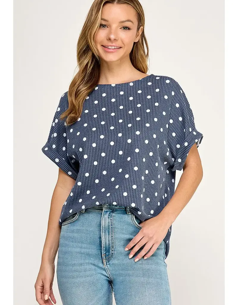 Polly Polka Dot Pattern Top