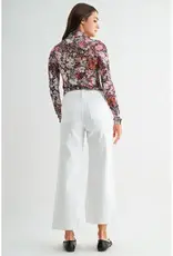 Heidi High-Rise Wide Crop Patch Pocket Jean