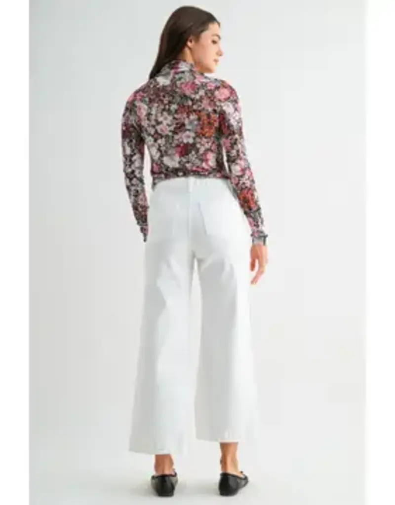 Heidi High-Rise Wide Crop Patch Pocket Jean