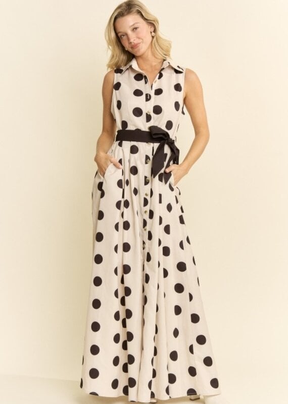 Posie Polka Dot Maxi Dress