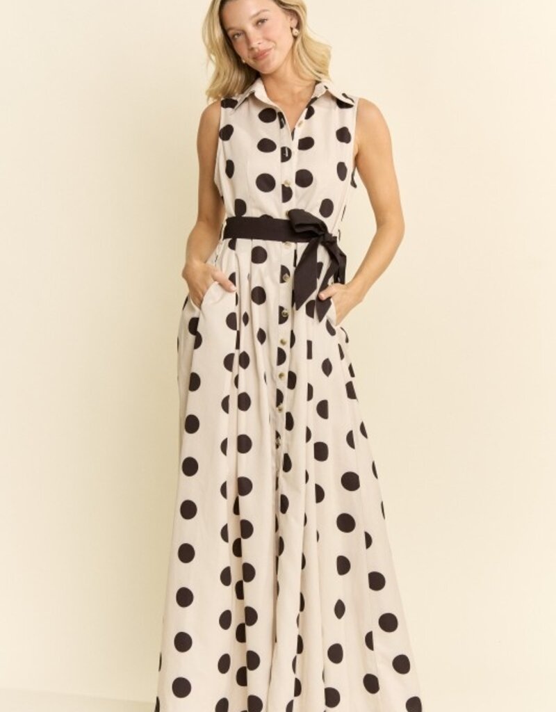 Posie Polka Dot Maxi Dress