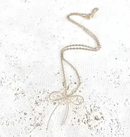 Handmade Bow Ribbon Necklace