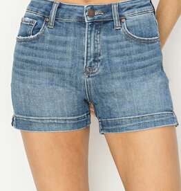 Risen High Rise Side Slit Basic Shorts