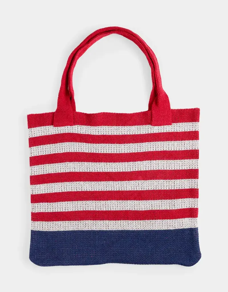 America Striped Shopper Tote