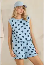 Caroline Coastal Polka Dot Top & Short Set