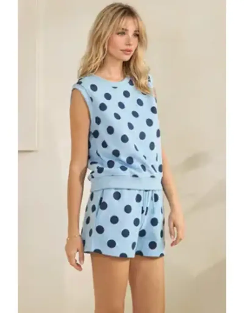 Caroline Coastal Polka Dot Top & Short Set