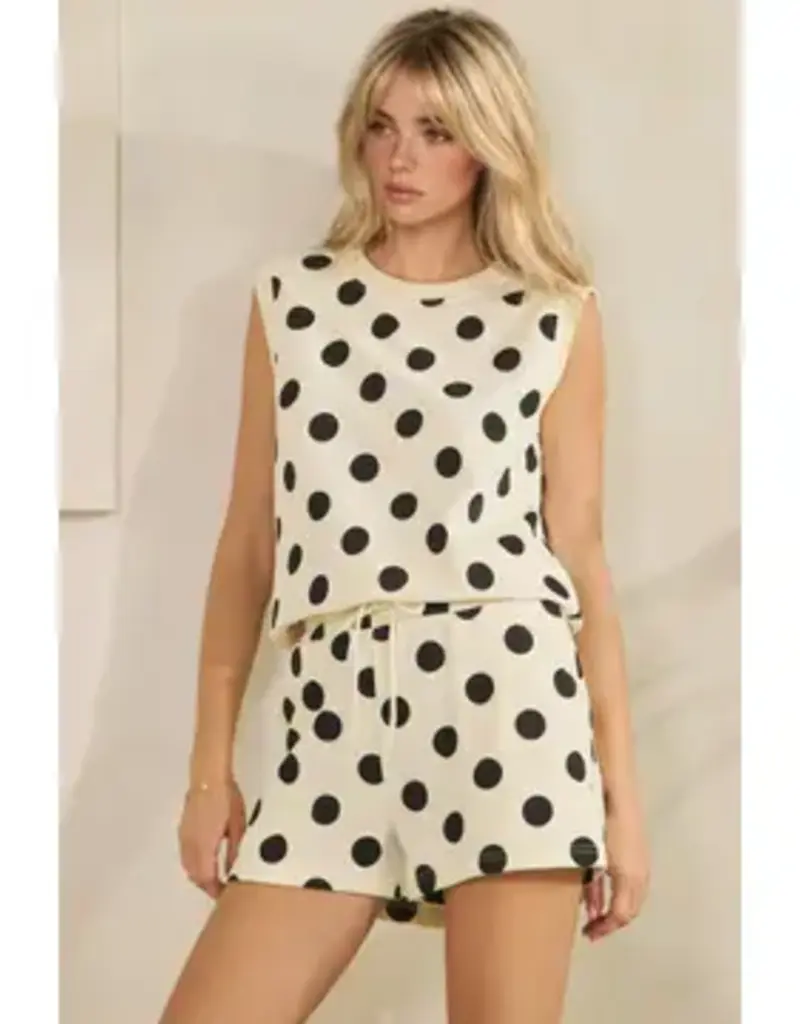 Caroline Coastal Polka Dot Top & Short Set