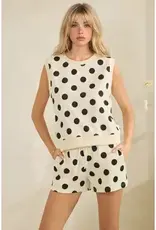 Caroline Coastal Polka Dot Top & Short Set
