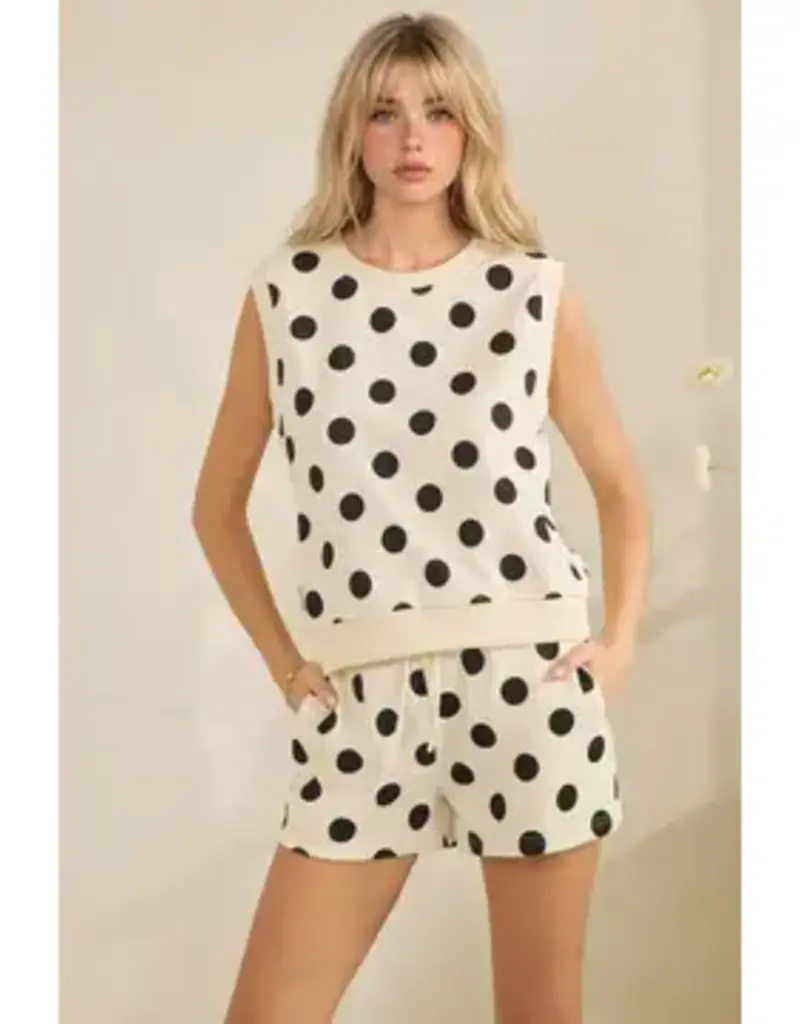 Caroline Coastal Polka Dot Top & Short Set