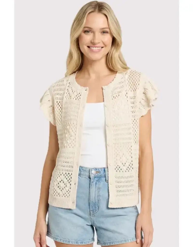 Crochet Button Down Vest