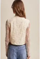 Emerson Embroidered Lace Tie-Front Vest