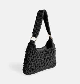 Brynley Crochet Mini Tote - Black