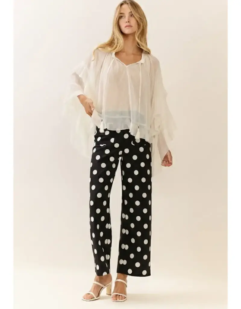 Parker Polka Dot High-Rise Wide Leg Pant