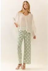 Parker Parker Polka Dot High-Rise Wide Leg Pant