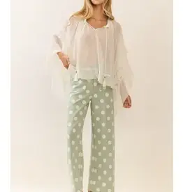 Parker Parker Polka Dot High-Rise Wide Leg Pant