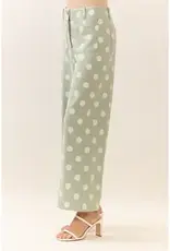 Parker Parker Polka Dot High-Rise Wide Leg Pant
